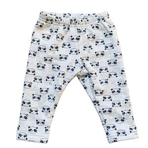 NWT Carter's Baby Girl Princess Panda Animal Fuzzy-Lined Cozy Winter Leggings